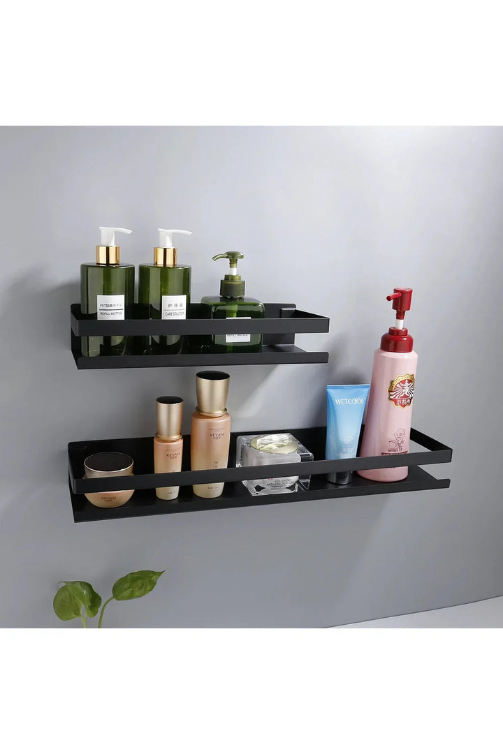 Stornfield | Modern Black Floating Shelves