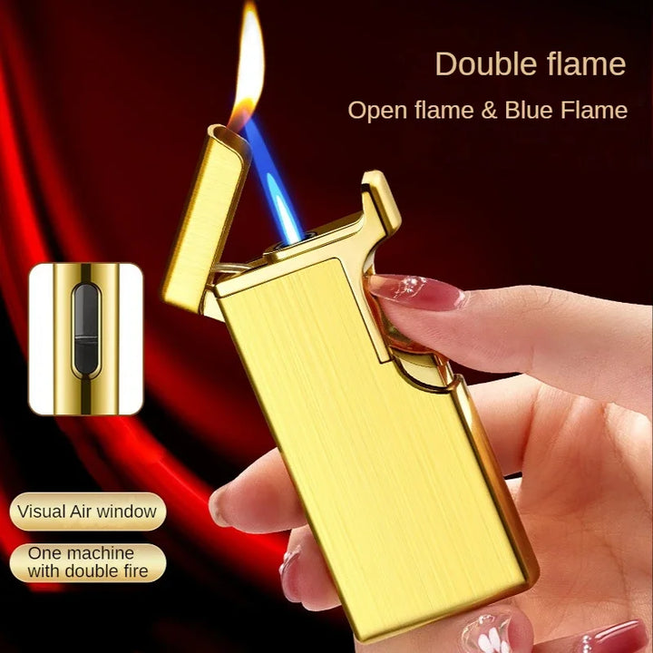 Metal Double Fire Jet Butane Lighter | Stornfield