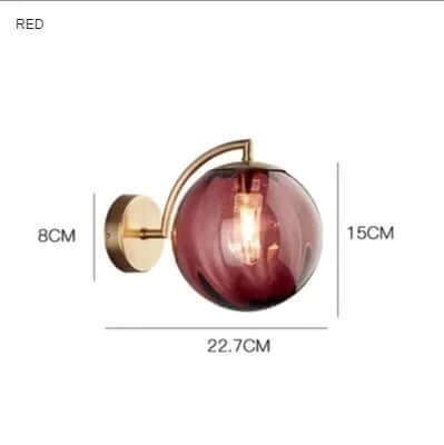 Stornfield | Modern Stained Glass Wall Light