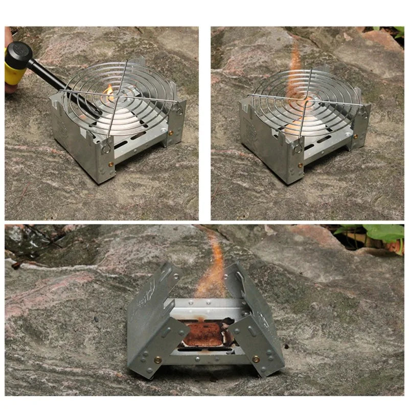 Ultra-Lightweight Folding Ironwood Pocket Size Burner | Stornfield