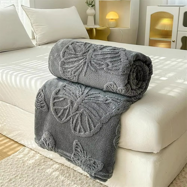 Double Sided Cooling Blanket with Breathable Cold Effect and 3D Butterfly Jacquard Design | Stornfield