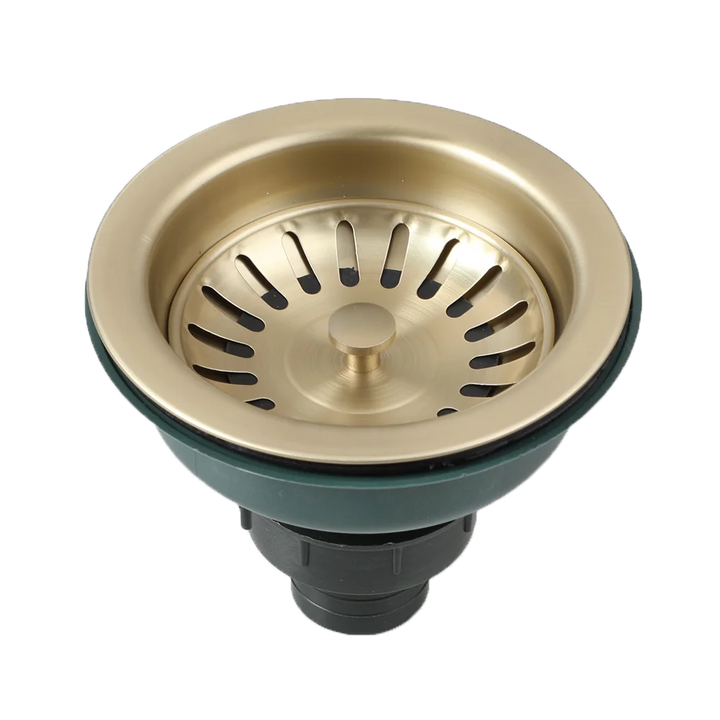 AquaGuard Stainless Steel Sink Strainer with Odor Filter – Pop-Up Stopper & Anti-Blocking Basket Stornfield