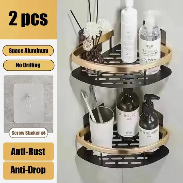 Shower shelf without drilling aluminum | Stornfield
