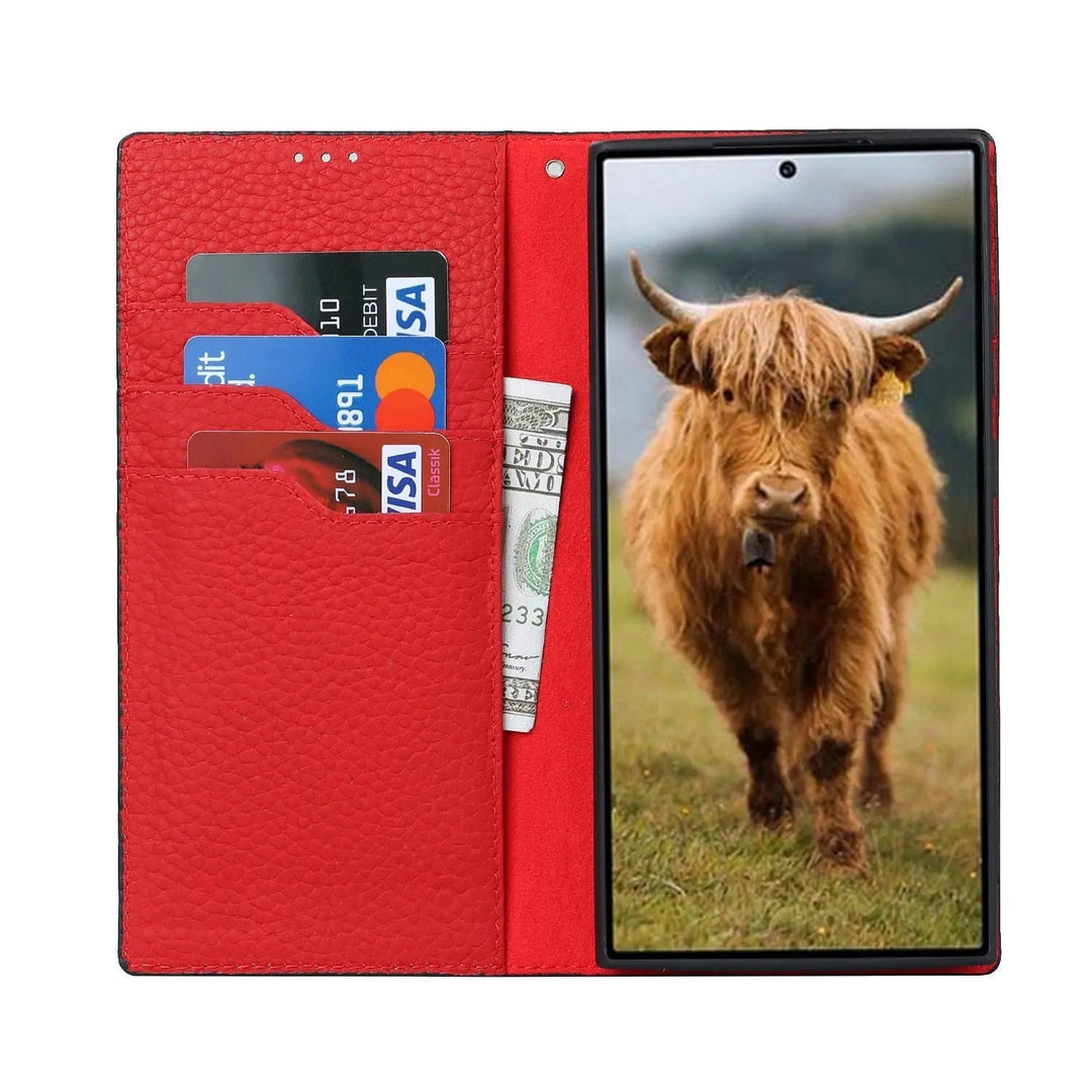 Genuine leather wallet case
