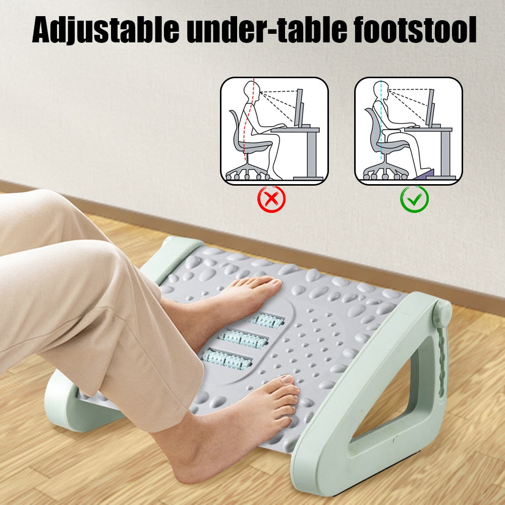 Ergonomic Home Office Foot Rest Massager | Stornfield