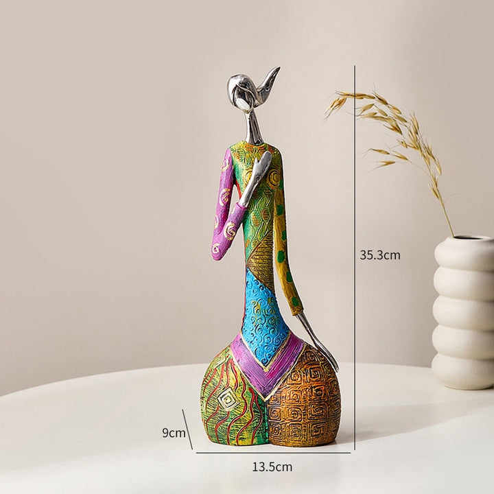 Stornfield | Abstract Art Sculpture Female Figurines for Interior Statue in Resin Color Modern Home Decor Figurines Decorative Gifts