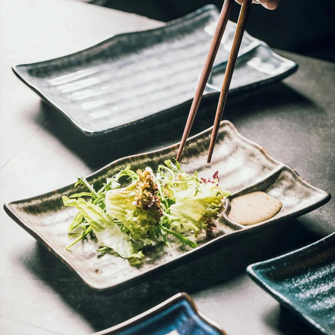 Assiettes à Sushi en Céramique Artisanale Stornfield