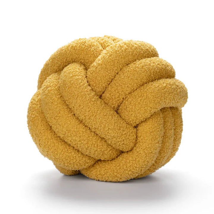 Stornfield | Cushion - Comfortable - Hand-knotted ball - Sheepskin