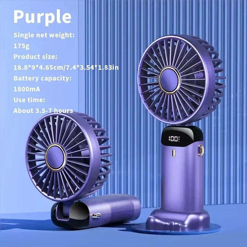 Portable Electric Fan and Mini Air Conditioner – Rechargeable Neck Fans for Home, USB and Handheld | Stornfield