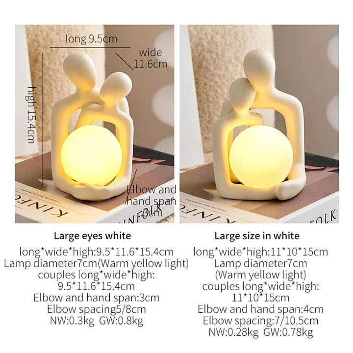 Eternal Bond Love Couple Night Decor Lamp | Stornfield