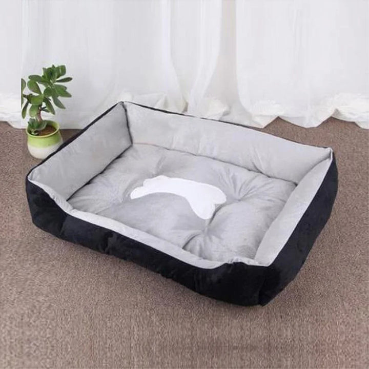 Modern and cozy linen dog bed Stornfield