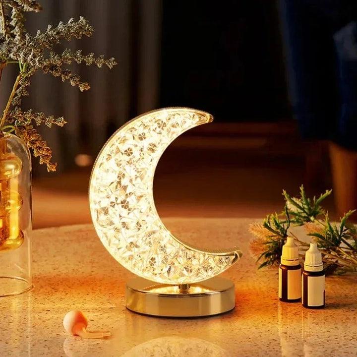 Half Moon Crystal Lamp | Stornfield