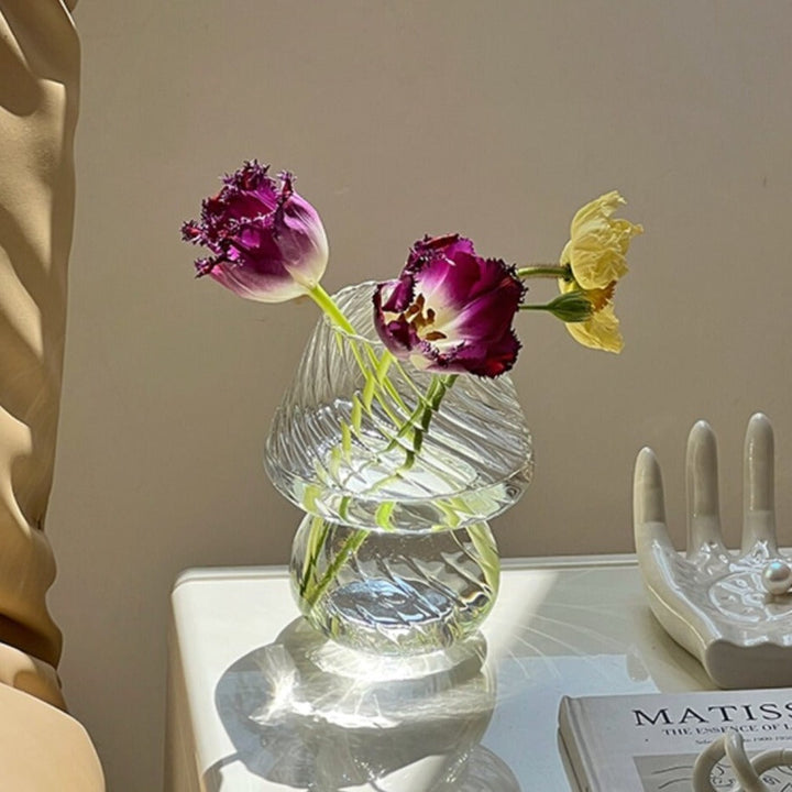 Nordic Ribbed Glass Vase | Stornfield
