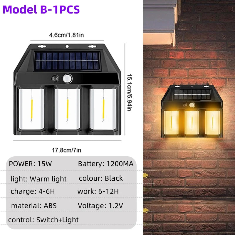 Night Guard LED Solar Wall Waterproof Lamp | Stornfield