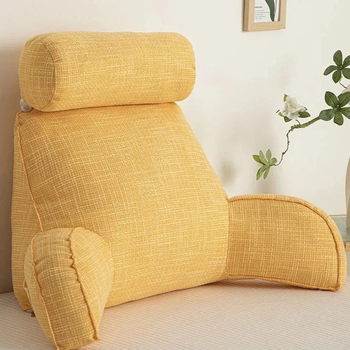 Deluxe Backrest Pillow With Arms & Adjustable Headrest | Stornfield