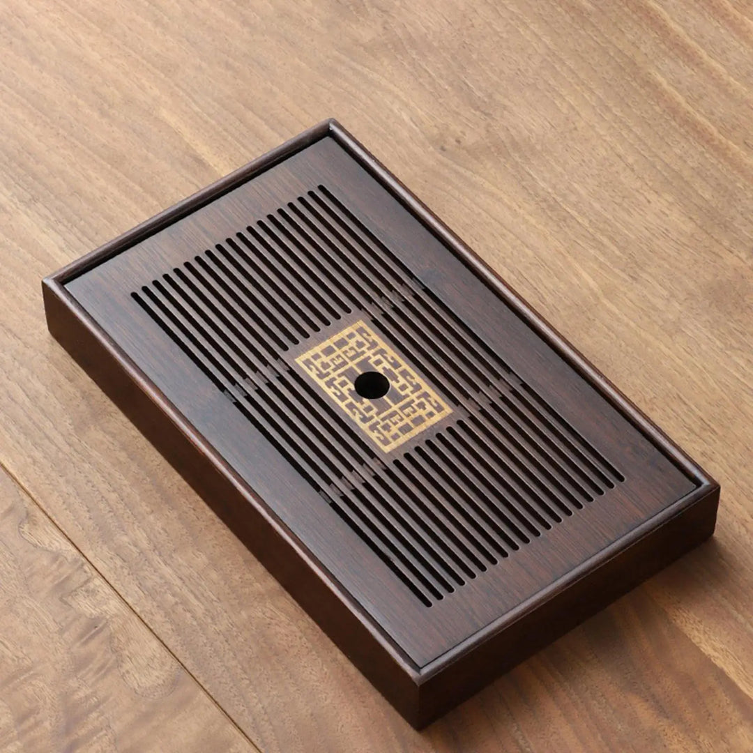 Stornfield | Chinese Tea Tray with Water Storage Box Durable Simple Drainage Type Tea Serving Tray for Teahouse Home Office