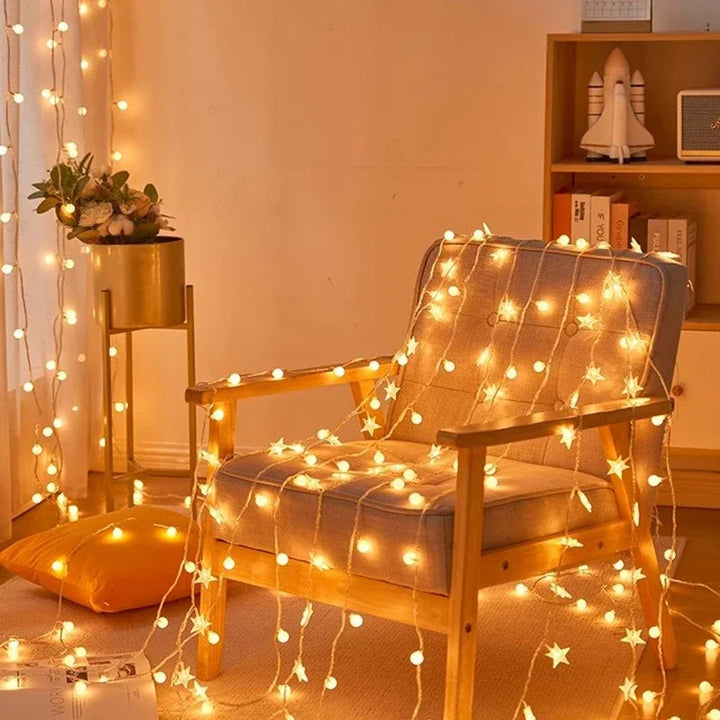 Stornfield | Starlight LED String Lights: Ideal for Indoor Decor, Outdoor Camping, and Tent Ambiance