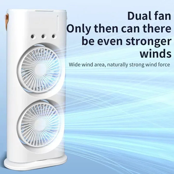 Portable Double Fan Cooling Spray Air Conditioning | Stornfield