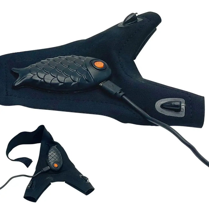 Rechargeable Fingerless Repair Fishing LED Gloves | Stornfield