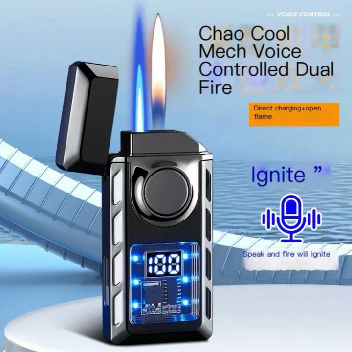 Voice Controlled USB Colorful Double Flame Lighter | Stornfield