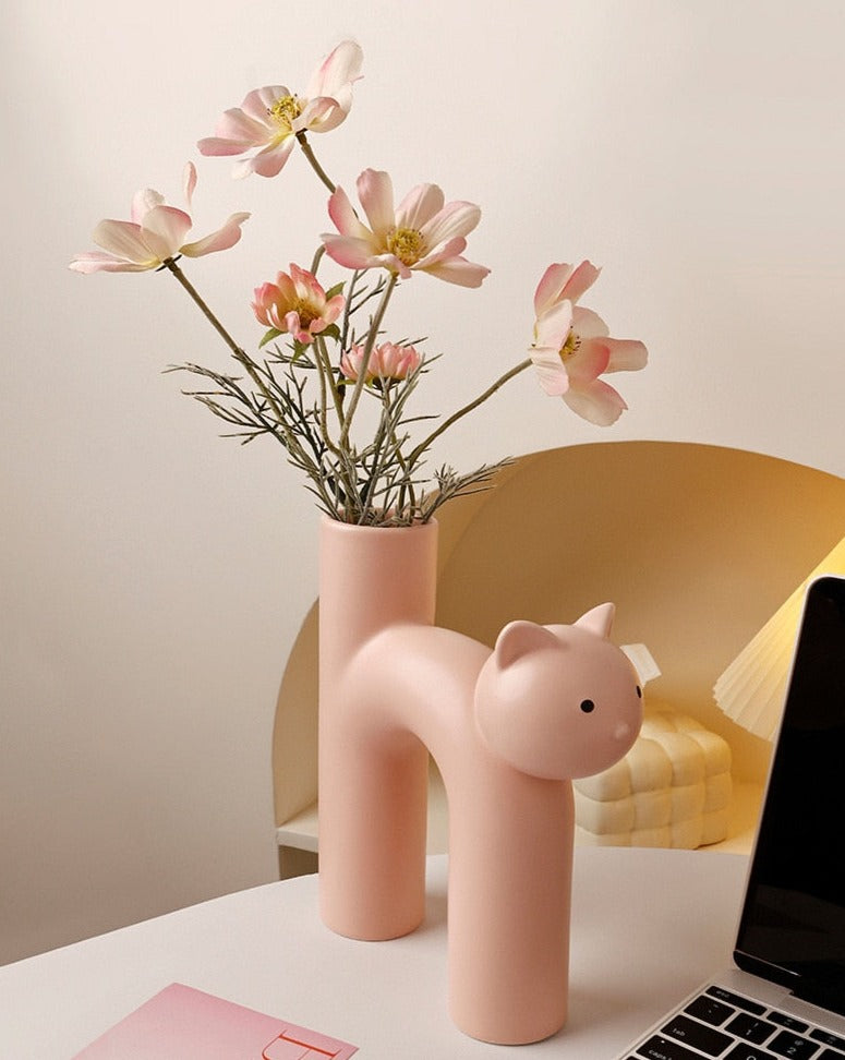 Ceramic Cat Vase | Stornfield