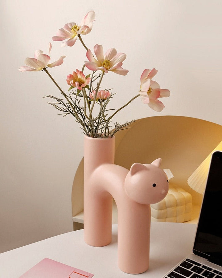 Ceramic Cat Vase | Stornfield
