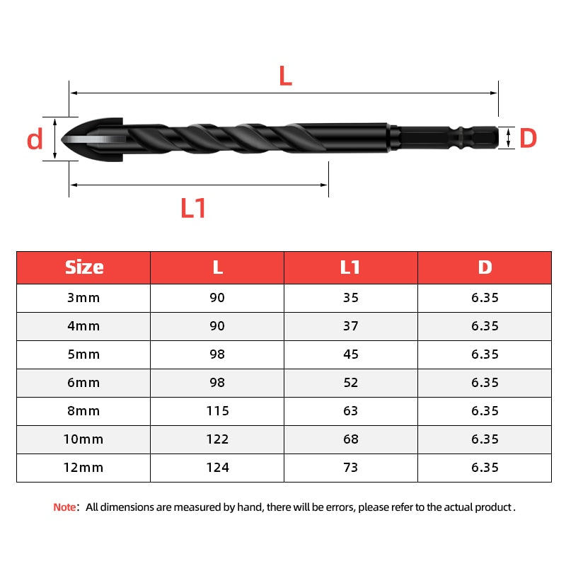 Heavy-Duty Mega Ultimate Cross Hex Drill Bit Set | Stornfield