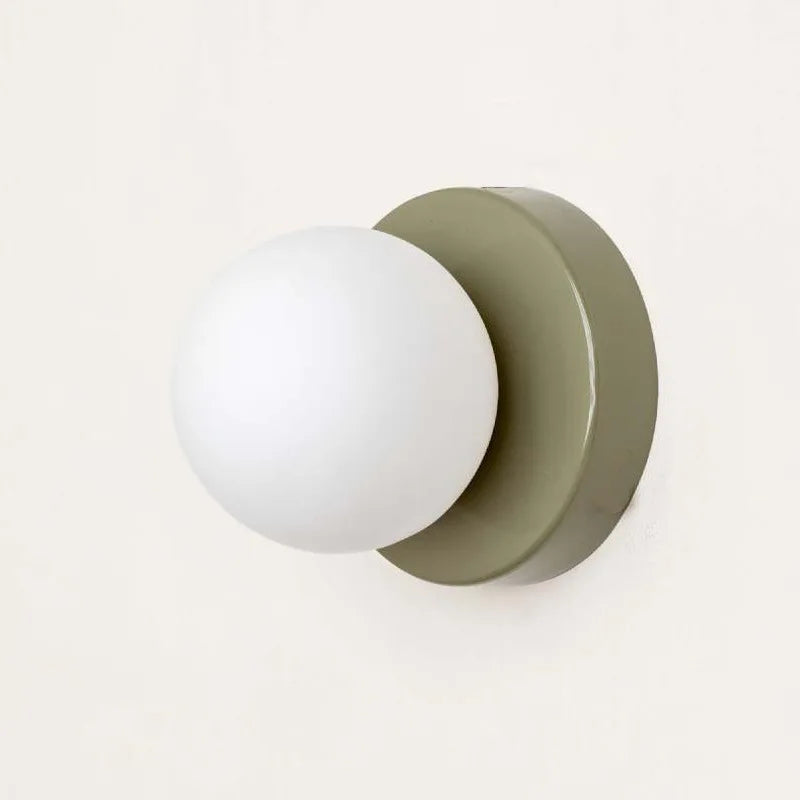 Stornfield | LumiGlobe - Mid-Century Modern Glass Block Wall Lamp