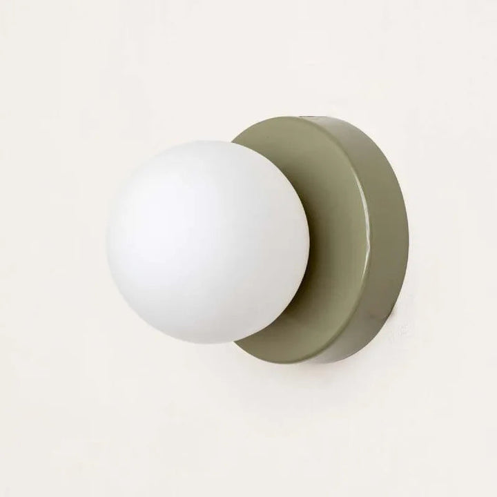Stornfield | LumiGlobe - Mid-Century Modern Glass Block Wall Lamp