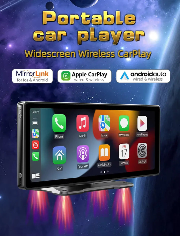 Stornfield | Universal 10.26-Inch (26.06cm) Car Multimedia Player with Wireless CarPlay and Android Auto