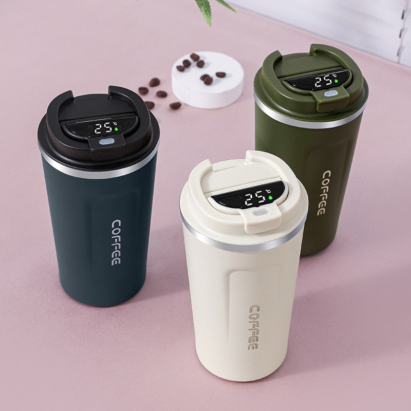 LED Temperature Display Smart Thermos Coffee Mug | Stornfield