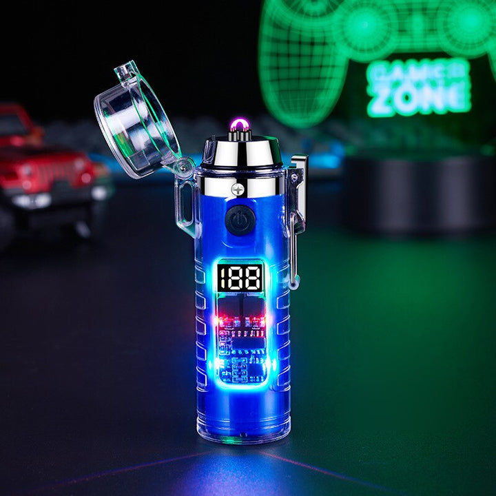Windproof Double Arc Transparent Flashlight Lighter | Stornfield