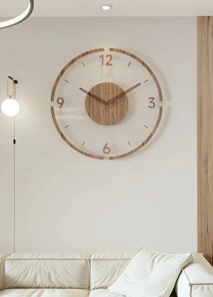 Transparent Wooden Wall Clock | Stornfield