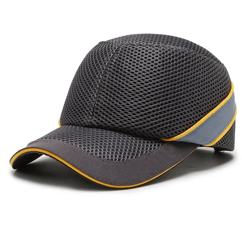 Stornfield | Red Safety Bump Cap - Helmet with hard ABS inner core for head protection at home, work, and factory