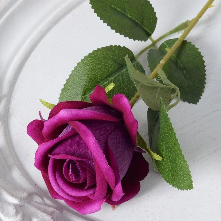 Stornfield | 20 Pieces Realistic Velvet Silk Rose Bouquet