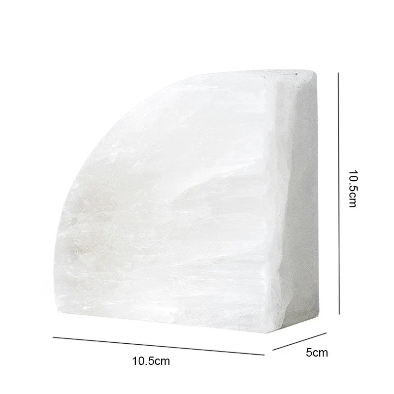 Stornfield | Onyxa White Onyx Bookend | Elegant Design | 1 piece | Luxurious Decor & Functionality
