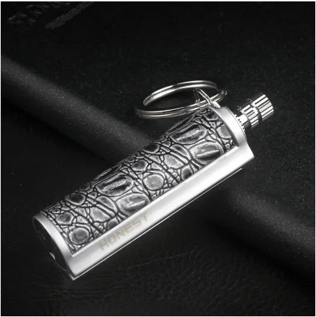 Leather Keychain Metal Match Inferno Lighter | Stornfield