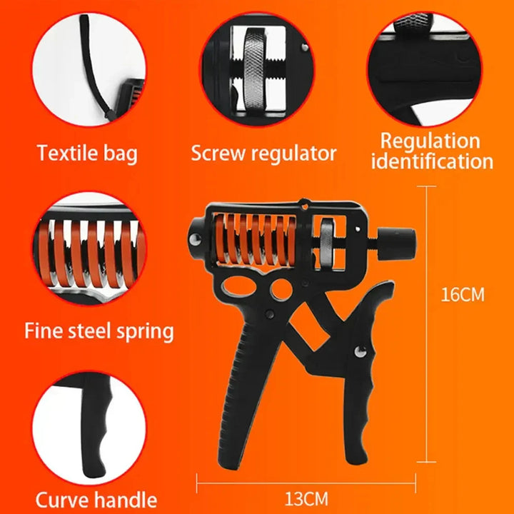 Stornfield | Adjustable 5-165kg Heavy Grip Strengthener - Finger Expander for Arm, Wrist, and Forearm Training