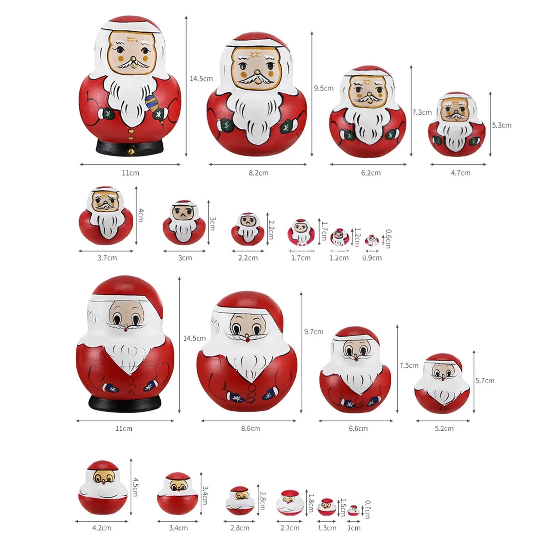 Stornfield | 10pcs/set Wooden Matryoshka Russian Dolls