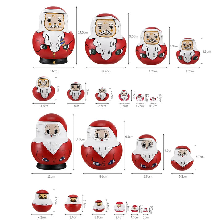 Stornfield | 10pcs/set Wooden Matryoshka Russian Dolls