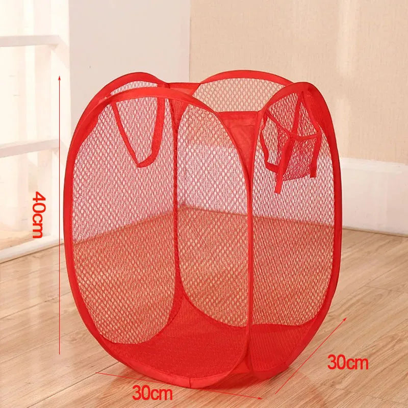 FlexMesh Collapsible Laundry Basket – Compact, Breathable & Portable Storage