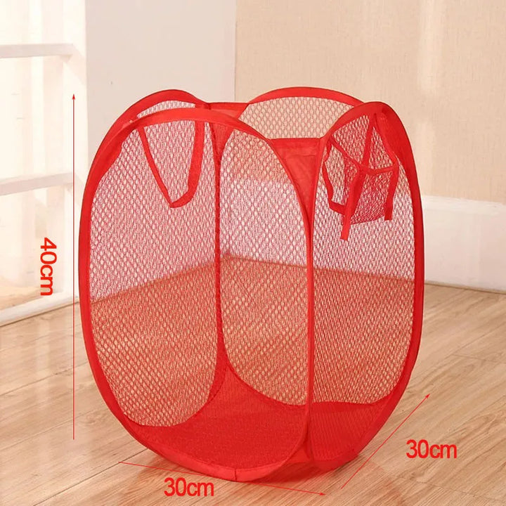 FlexMesh Collapsible Laundry Basket – Compact, Breathable & Portable Storage