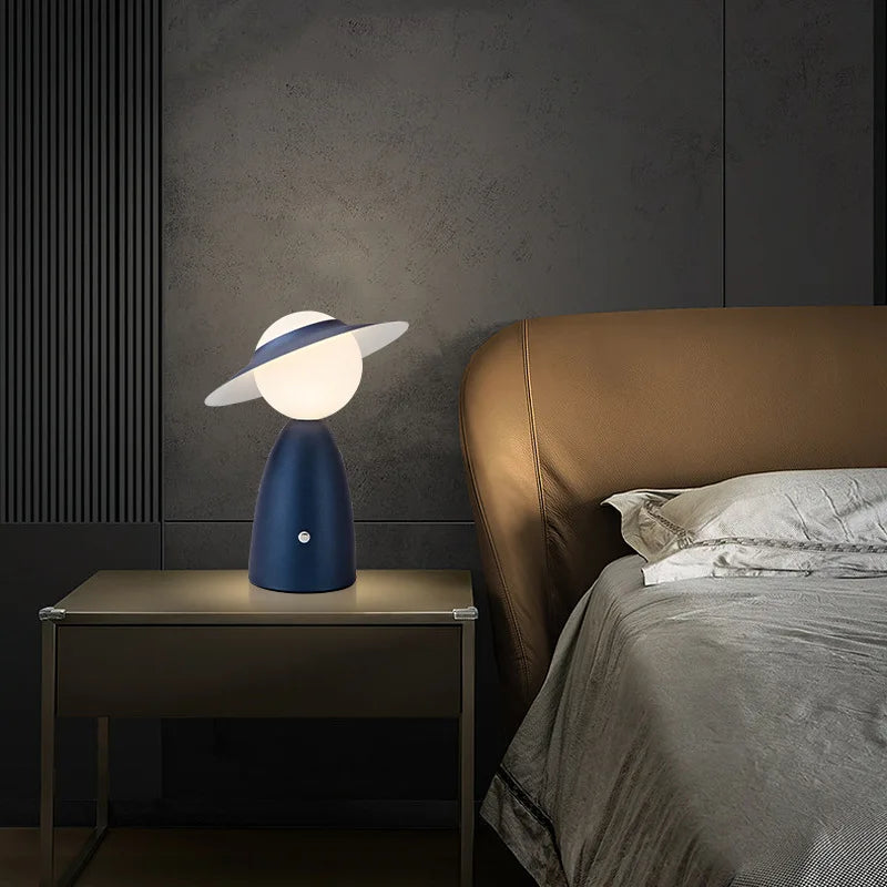 Stornfield | Men's Battery-Operated Table Lamp with Hat