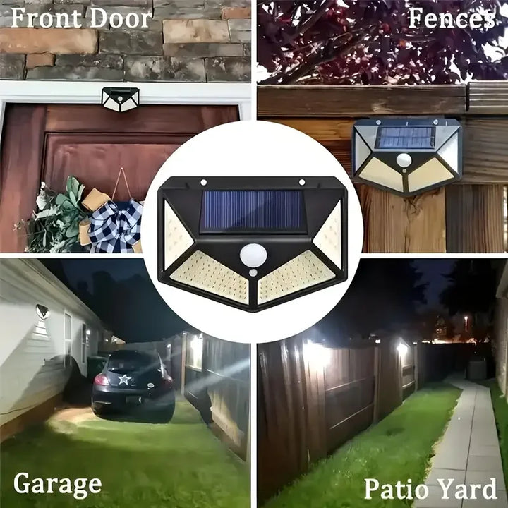 Solar Wall Light Outdoor 100 LED with Motion Sensor | Stornfield