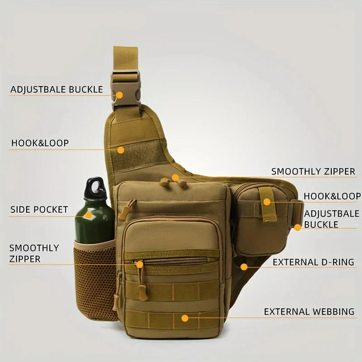 Multi-Pocket Crossbody Compact Hiking Chest Bag | Stornfield