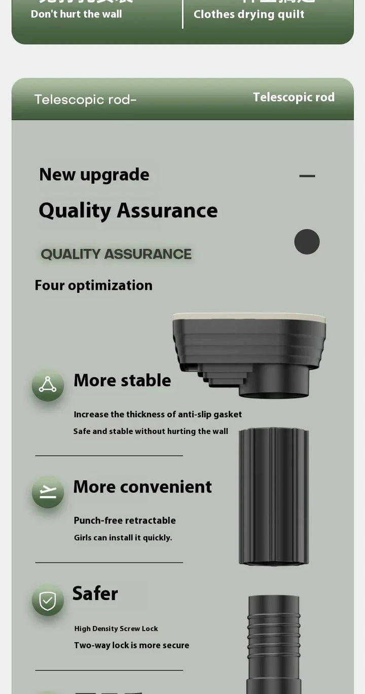 Stornfield | Drill-Free Telescopic Hanger Rod