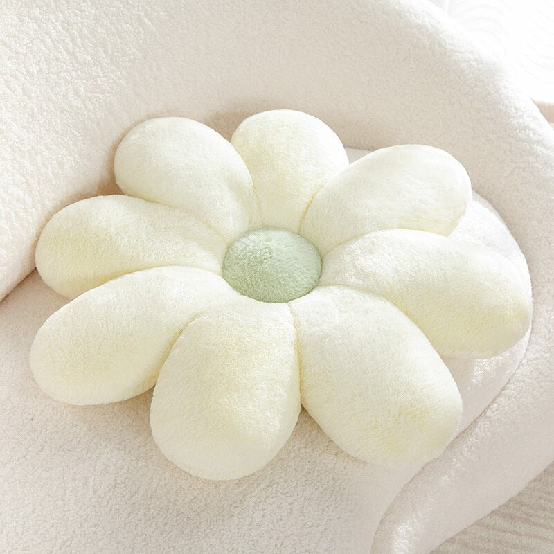 Fluffy Daisy Cushion - Pastel | Stornfield