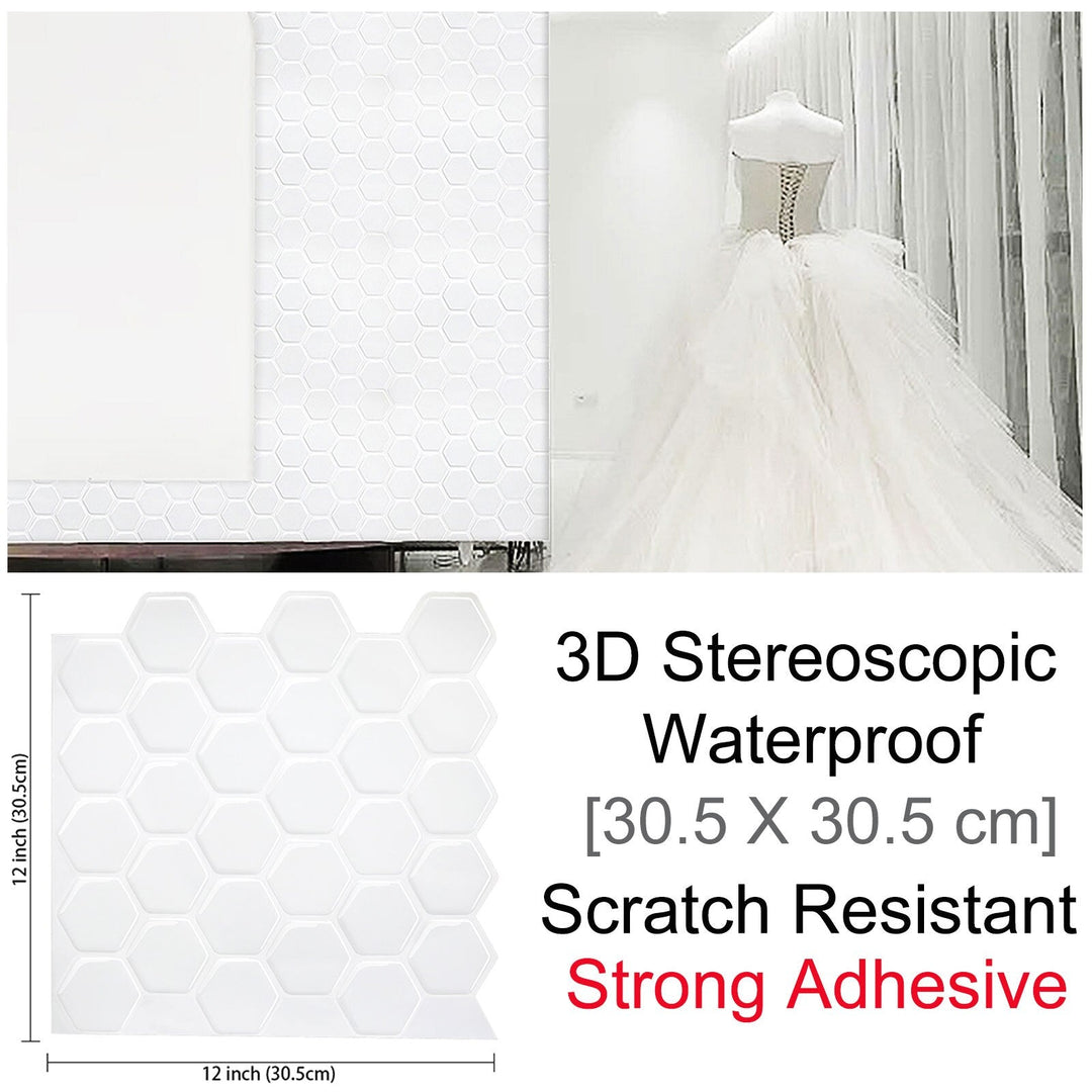 3D Self-Adhesive Hexagonal Wall Stickers | Stornfield
