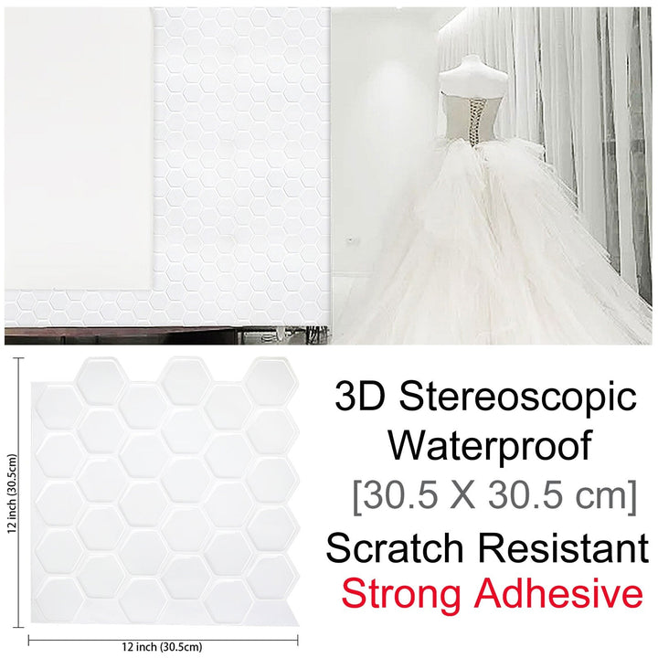 3D Self-Adhesive Hexagonal Wall Stickers | Stornfield