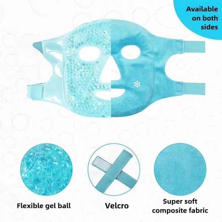Stornfield | Cold and Hot Therapy Full Face Gel Bead Mask with Eye Compress